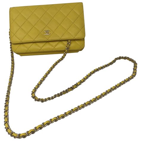 chanel yellow wallet|chanel wallet price list.